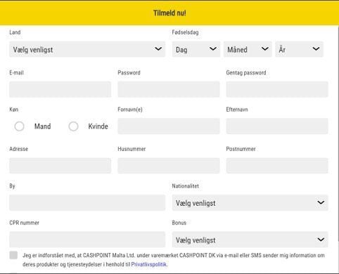 Cashpoint dk opret konto
