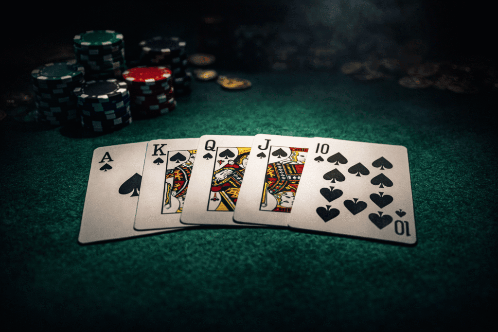 Poker Hænder Rækkefølge 2026 — Alle 10 Hænder Forklaret + Gratis Quiz