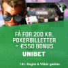 Poker indbetalingsbonus pokerbilletter